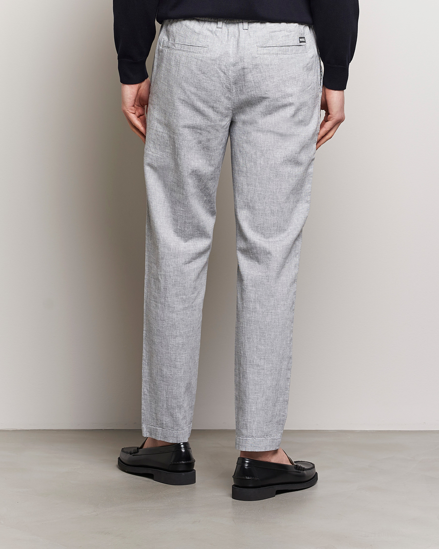 Herr | Byxor | BOSS BLACK | Kane Drawstring Pants Light Blue