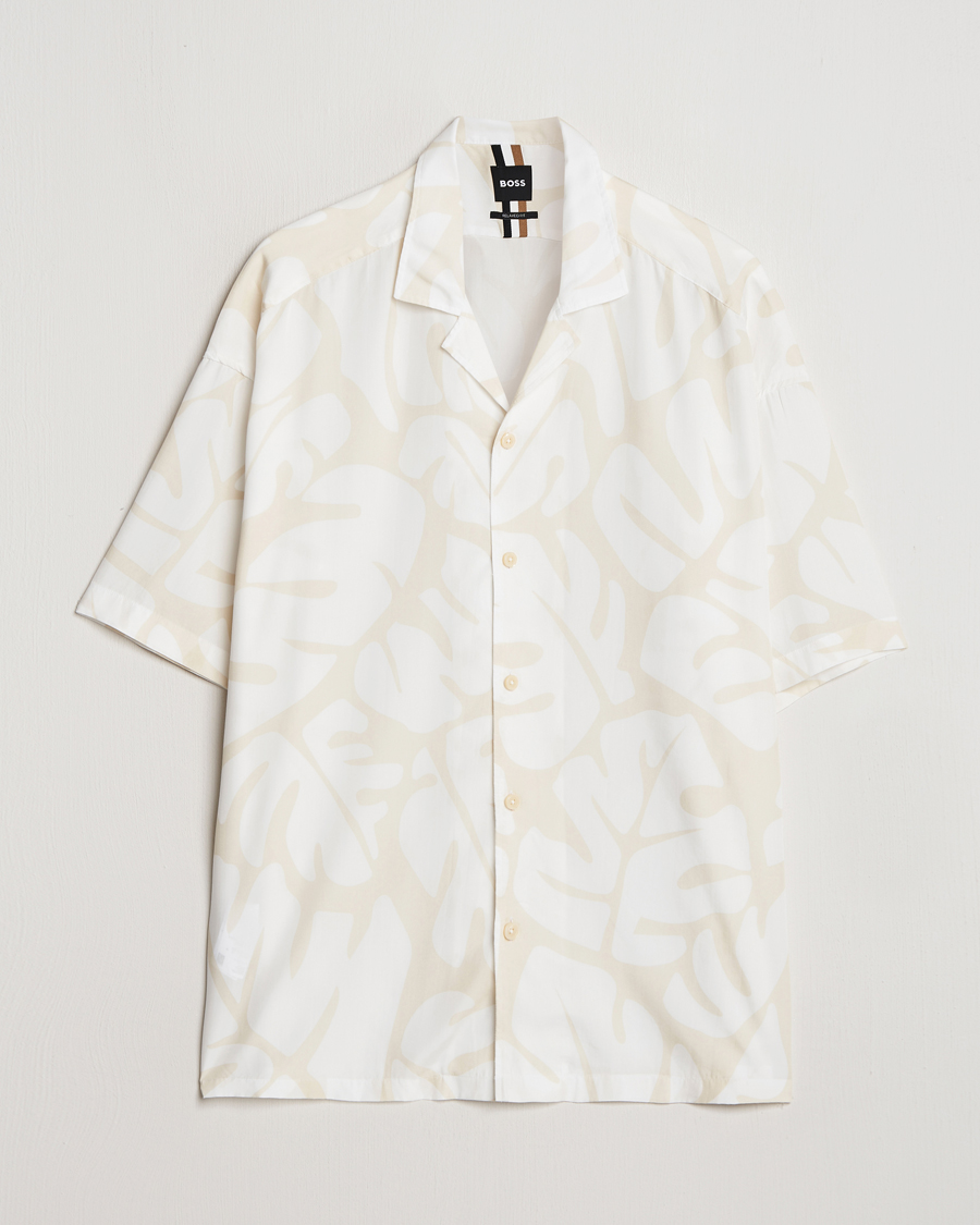 Herr | Skjortor | BOSS BLACK | Drew Short Sleeve Shirt Open White