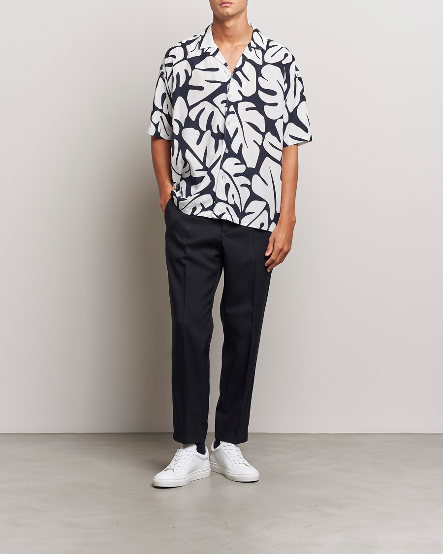Herr | Skjortor | BOSS BLACK | Drew Short Sleeve Shirt Dark Blue