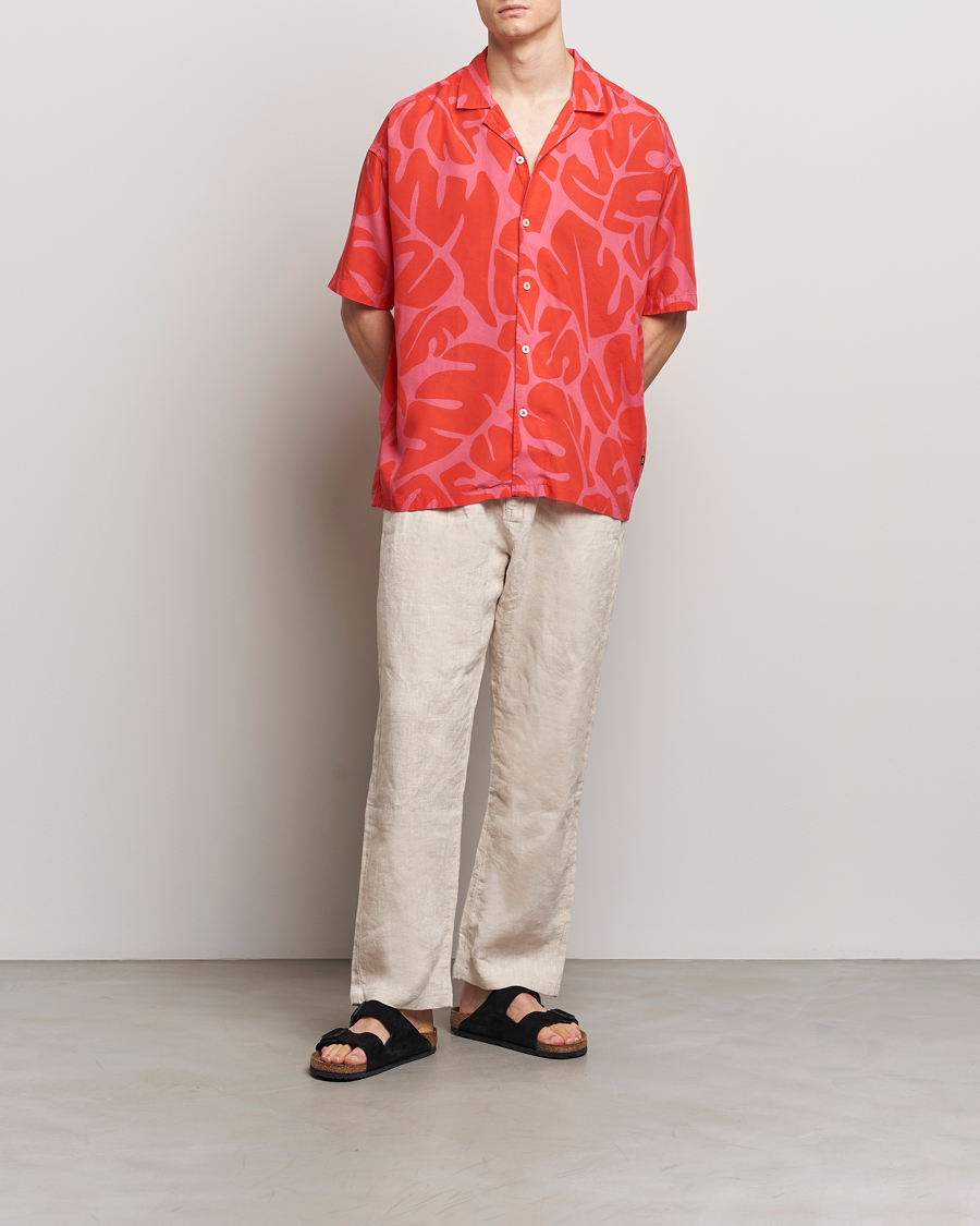 Herr | Skjortor | BOSS BLACK | Drew Short Sleeve Shirt Bright Red
