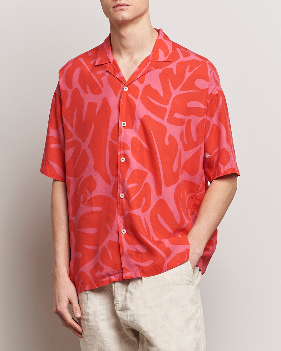 Herr | Kortärmade skjortor | BOSS BLACK | Drew Short Sleeve Shirt Bright Red