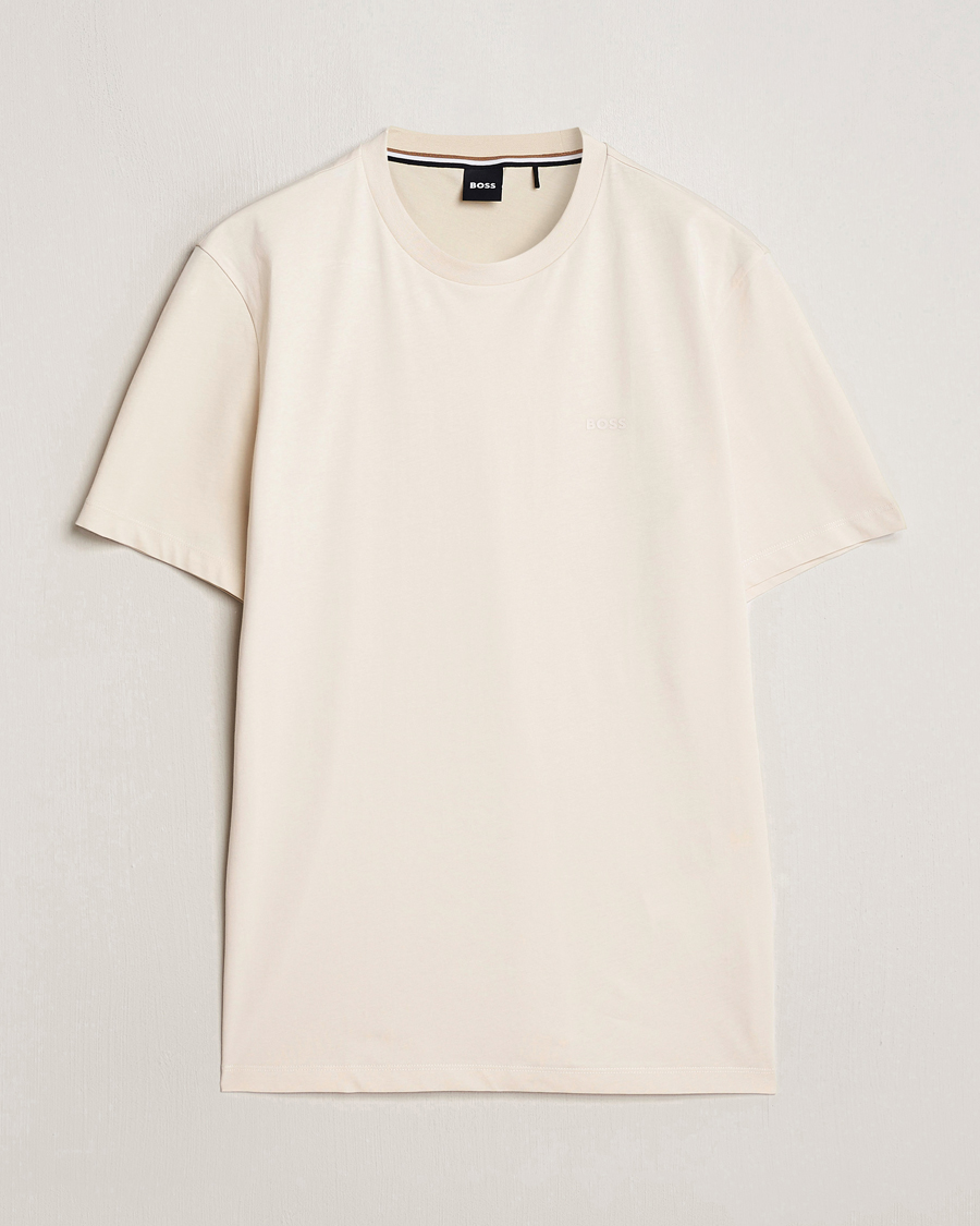 Herr | T-Shirts | BOSS BLACK | Thompson Crew Neck T-Shirt Open White