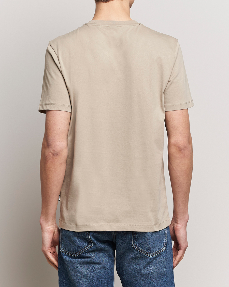 Herr | T-Shirts | BOSS BLACK | Thompson Crew Neck T-Shirt Dark Beige