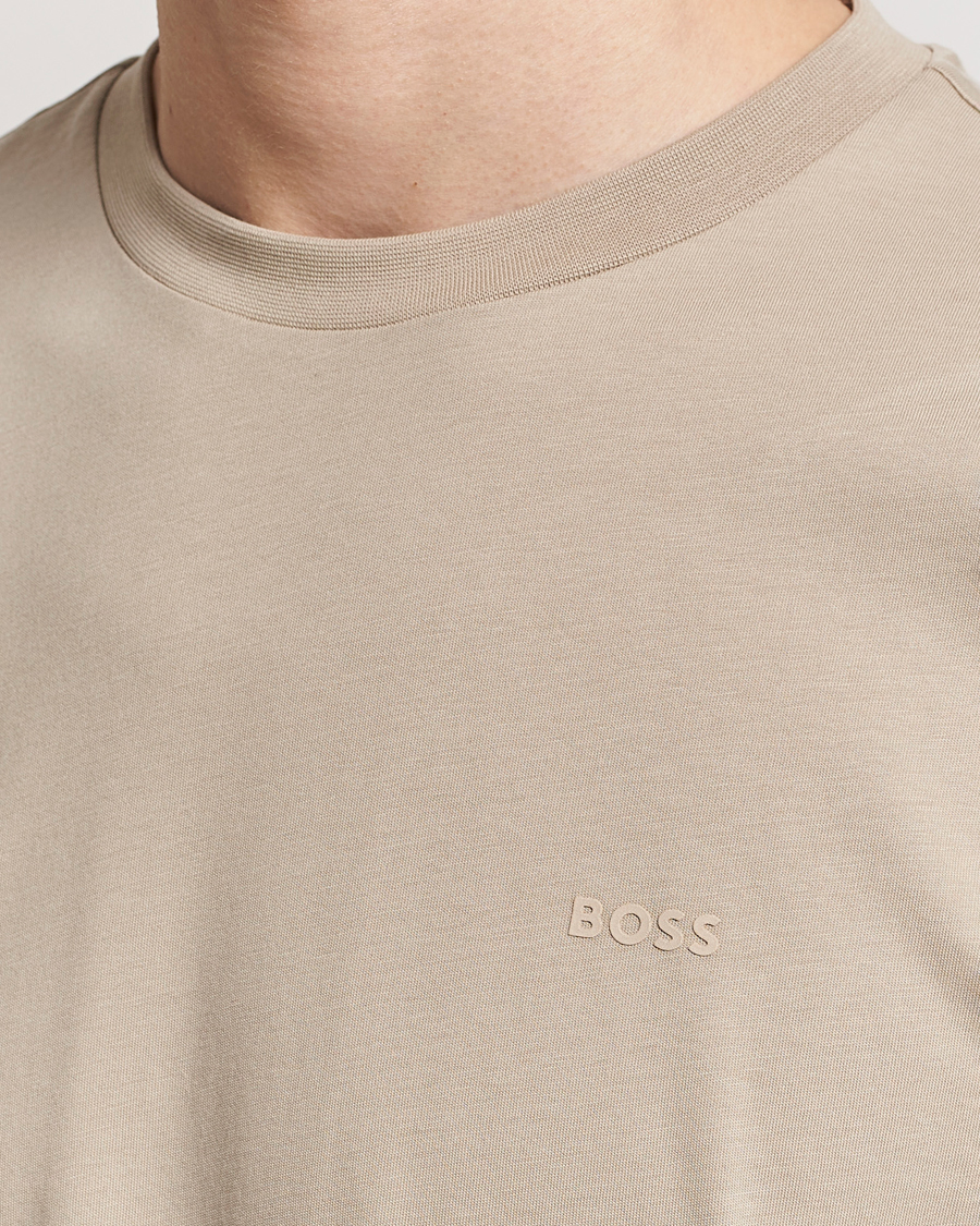 Herr | T-Shirts | BOSS BLACK | Thompson Crew Neck T-Shirt Dark Beige