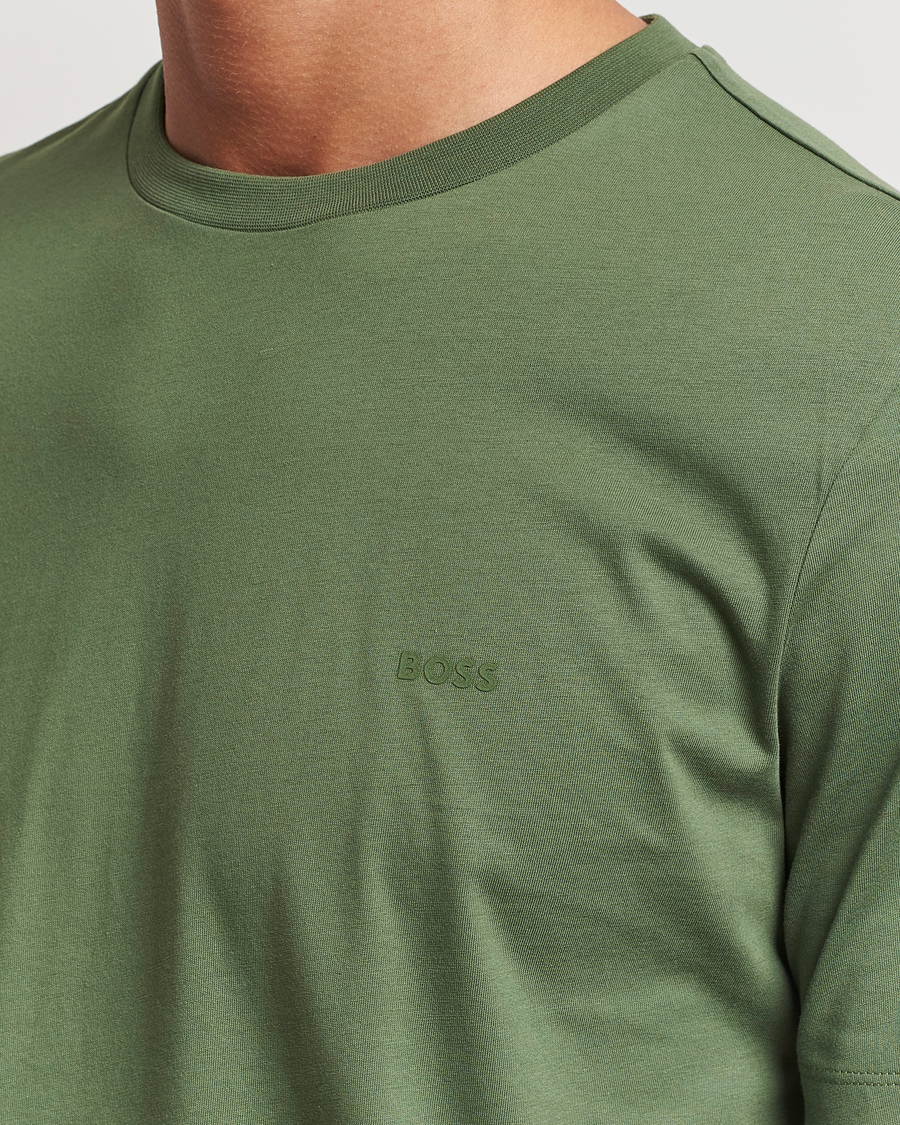 Herr | T-Shirts | BOSS BLACK | Thompson Crew Neck T-Shirt Open Green