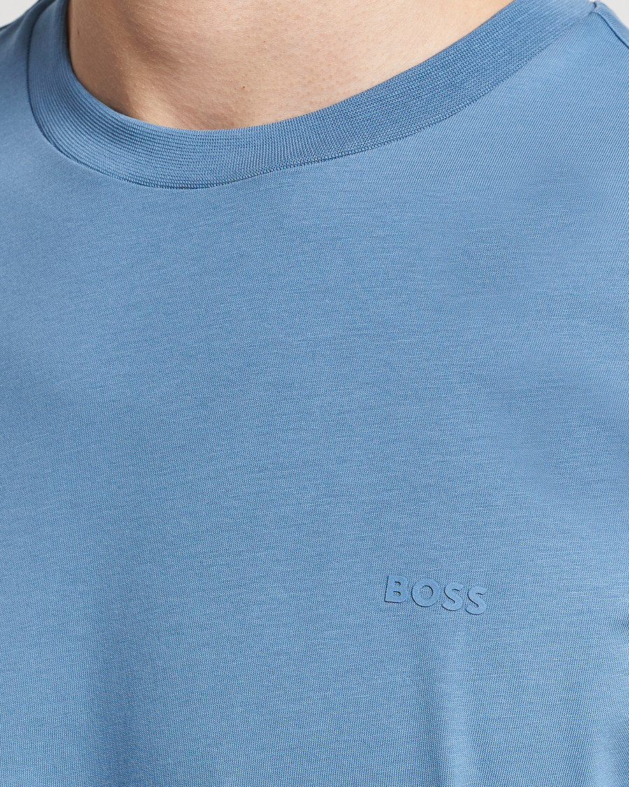 Herr | T-Shirts | BOSS BLACK | Thompson Crew Neck T-Shirt Light Blue