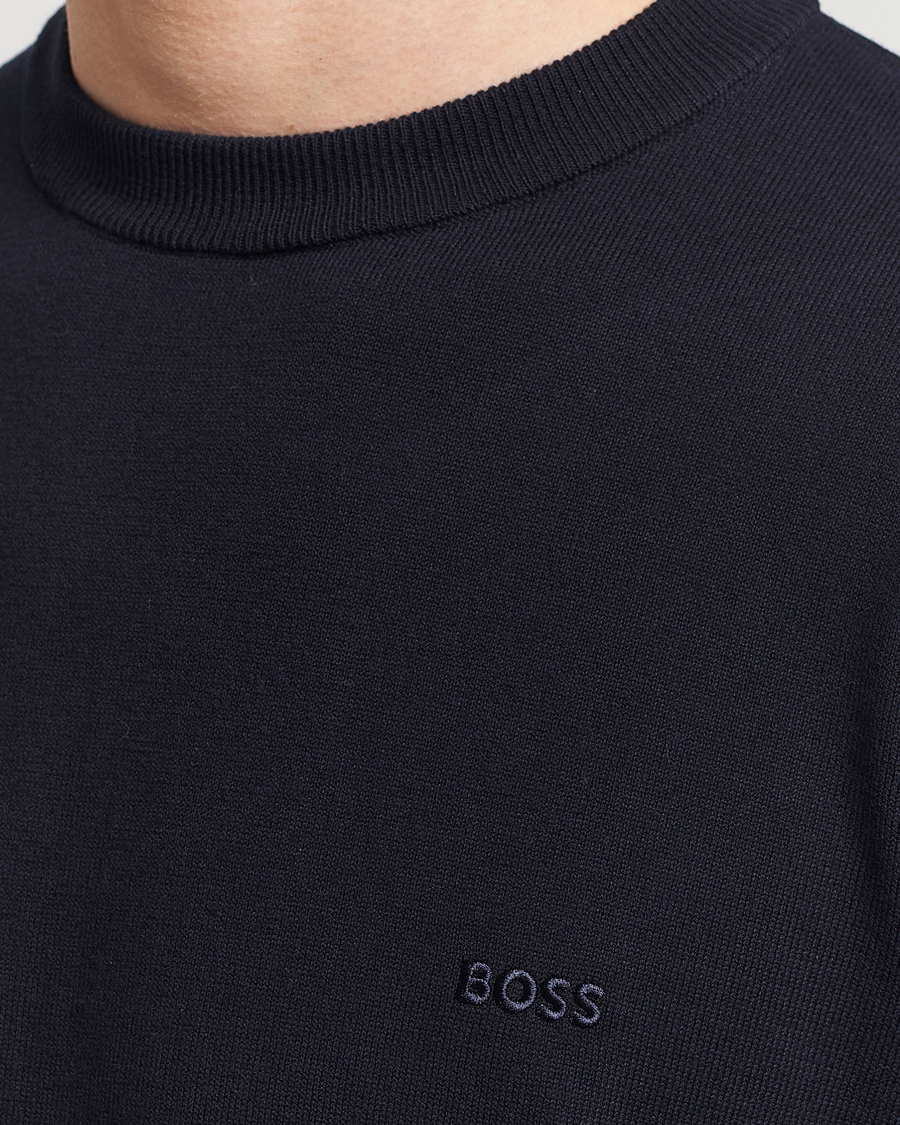 Herr | Tröjor | BOSS BLACK | Pacas Crew Neck Pullover Dark Blue