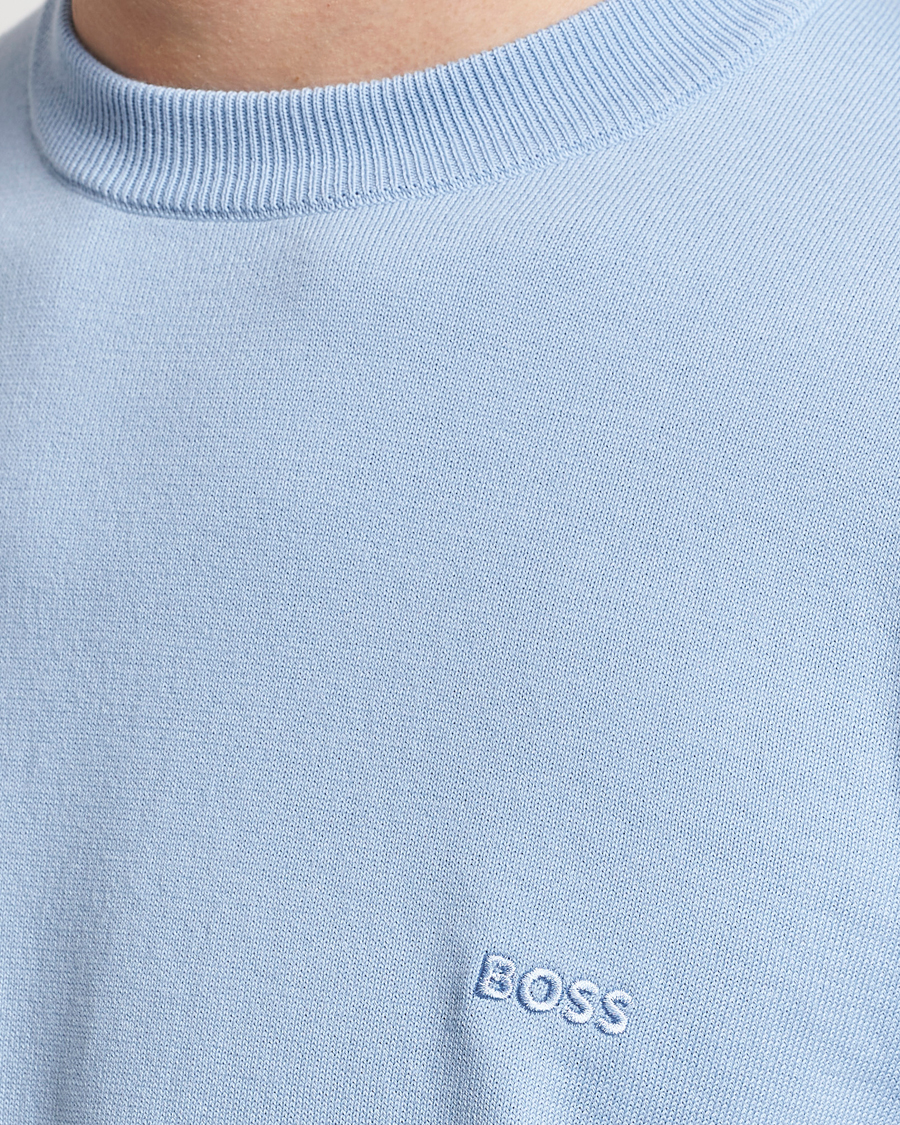 Herr | Tröjor | BOSS BLACK | Pacas Crew Neck Pullover Light Blue