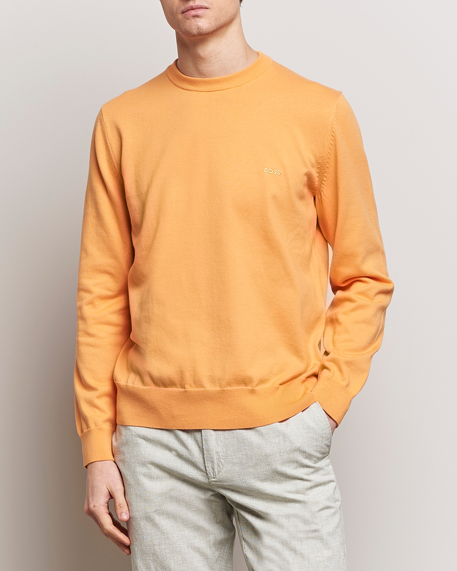 Herr | Tröjor | BOSS BLACK | Pacas Crew Neck Pullover Medium Orange