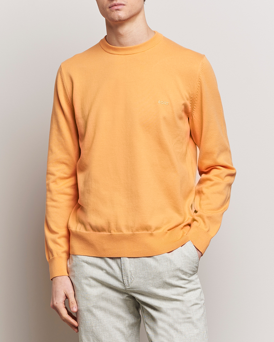 Herr | Realisation | BOSS BLACK | Pacas Crew Neck Pullover Medium Orange