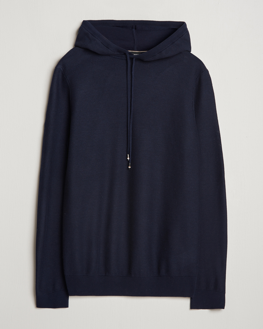 Herr | Tröjor | BOSS BLACK | Trapani Hoodie Dark Blue