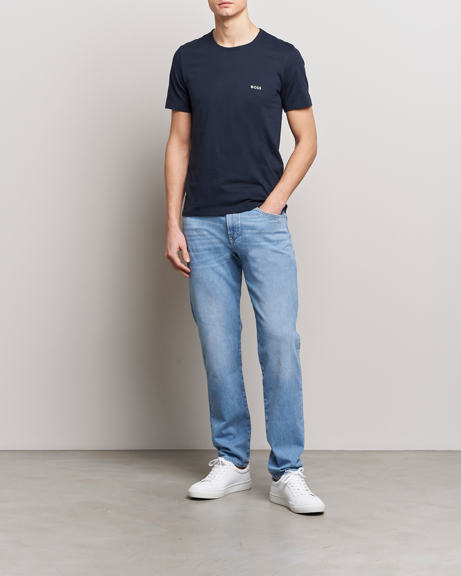Herr | T-Shirts | BOSS BLACK | 3-Pack Crew Neck T-Shirt Blue