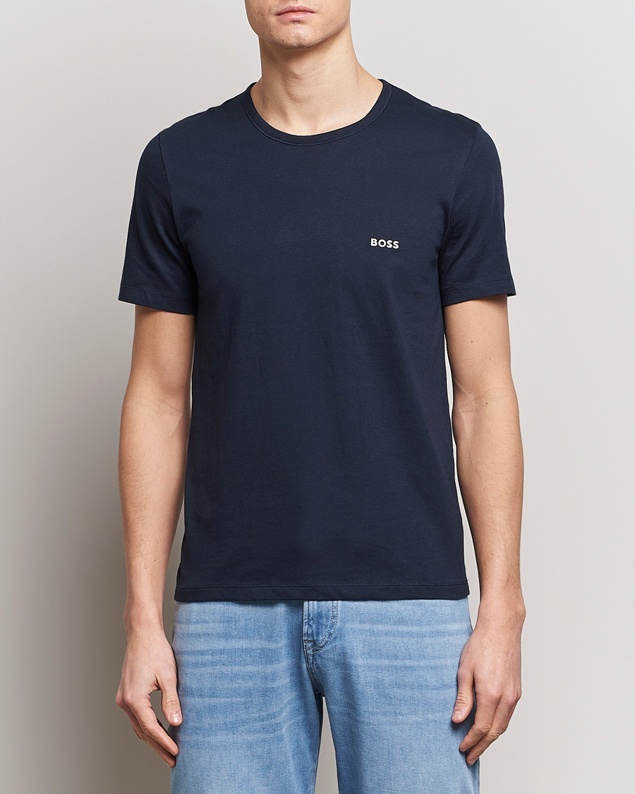 Herr | Business & Beyond | BOSS BLACK | 3-Pack Crew Neck T-Shirt Blue