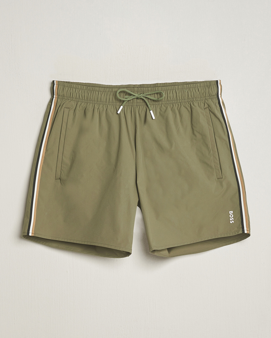 Herr | Badbyxor | BOSS BLACK | Iconic Swimshorts Green