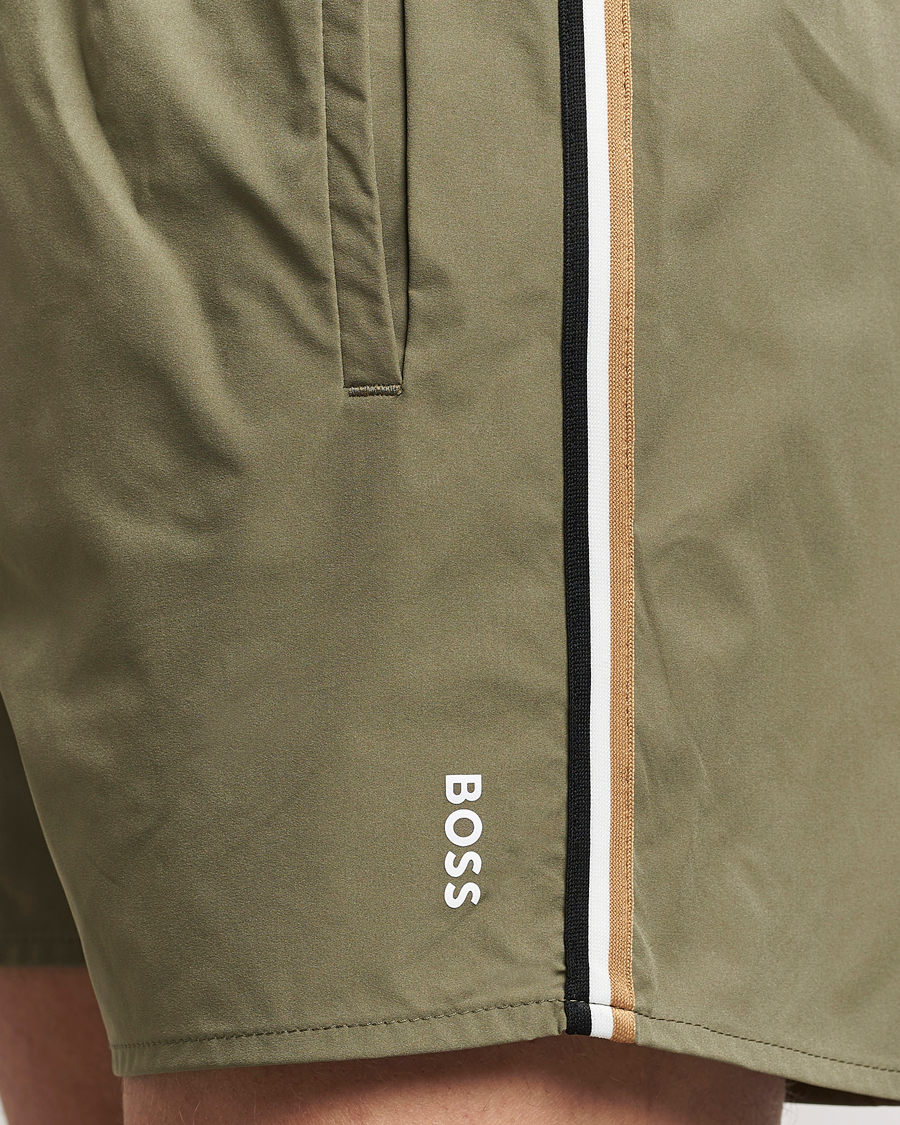 Herr | Badbyxor | BOSS BLACK | Iconic Swimshorts Green