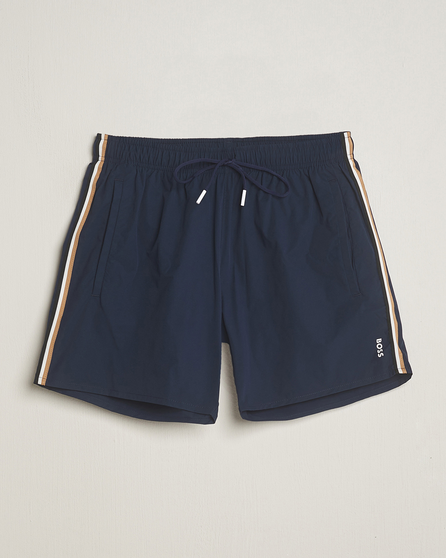 Herr | Badbyxor | BOSS BLACK | Iconic Swimshorts Navy
