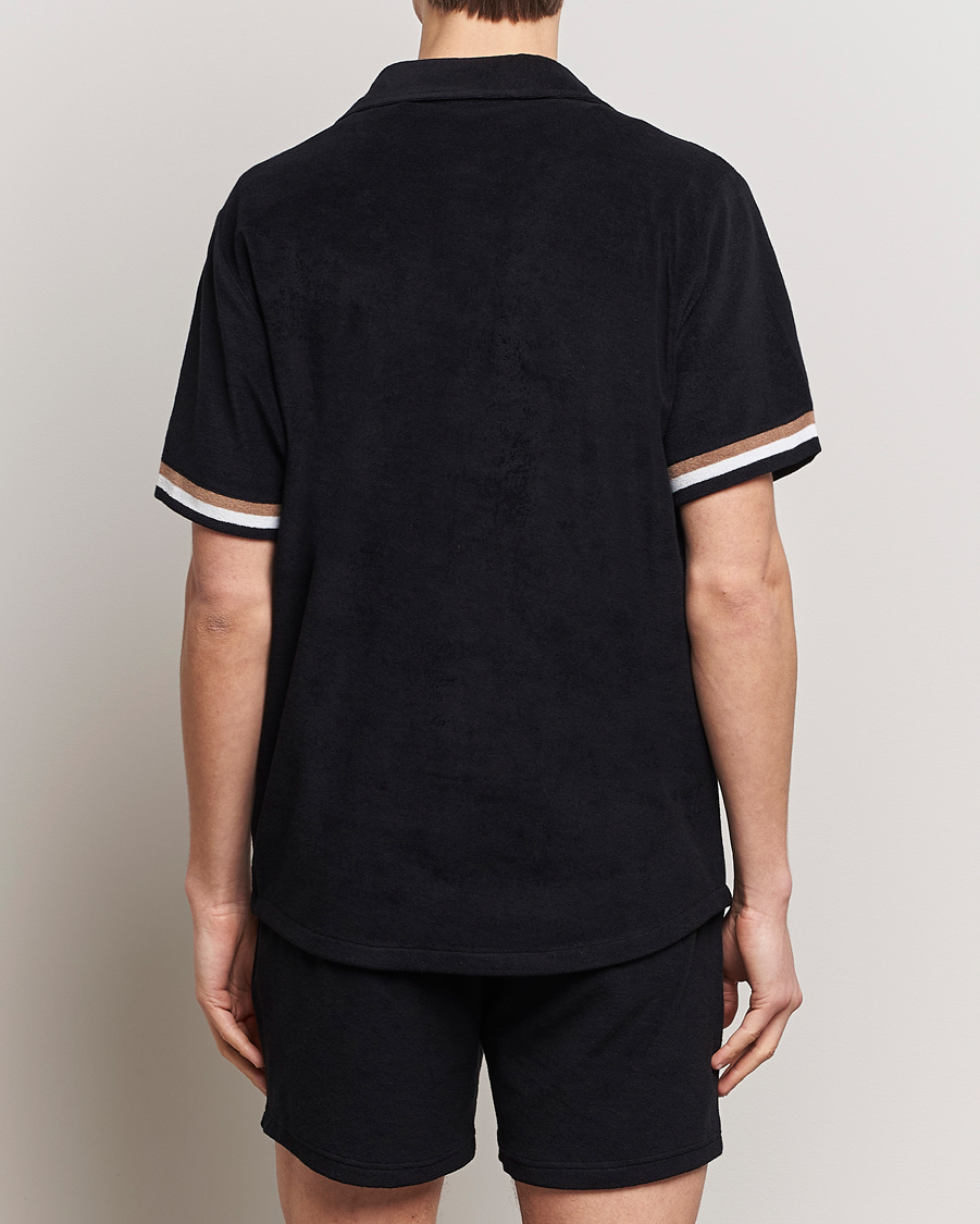 Herr | Skjortor | BOSS BLACK | Short Sleeve Terry Shirt Black