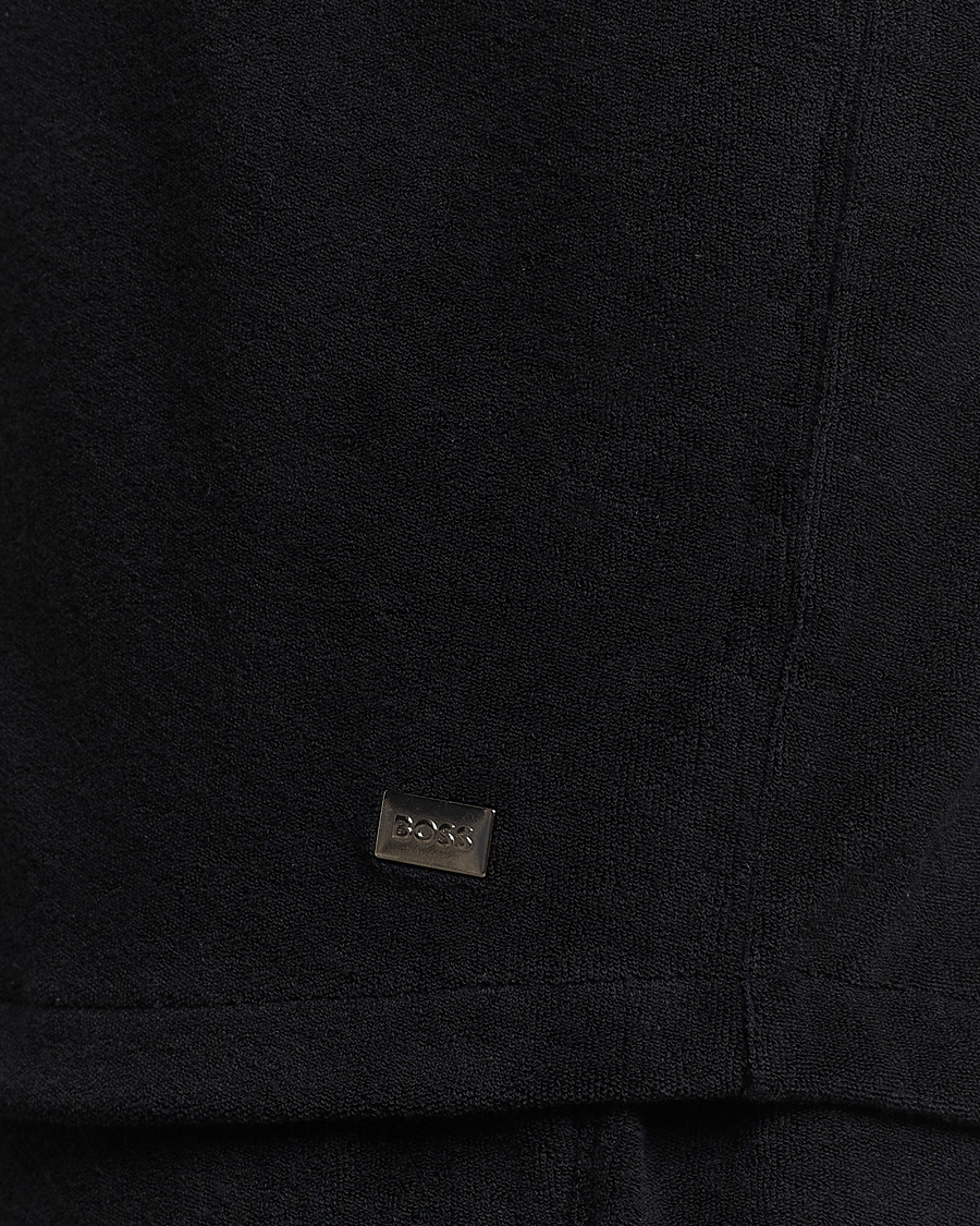 Herr | Skjortor | BOSS BLACK | Short Sleeve Terry Shirt Black