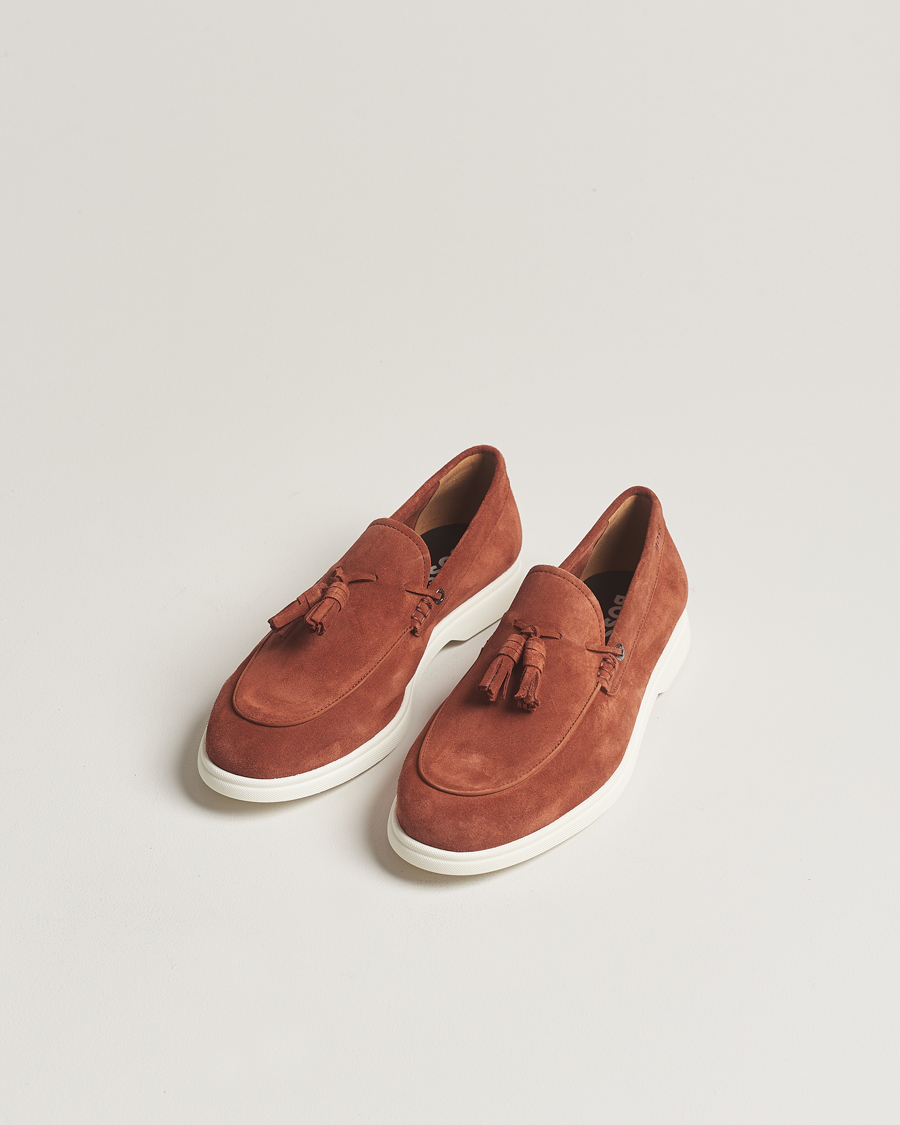Herr | BOSS BLACK Sienne Tassle Loafer Suede Open Brown | BOSS BLACK | Sienne Tassle Loafer Suede Open Brown