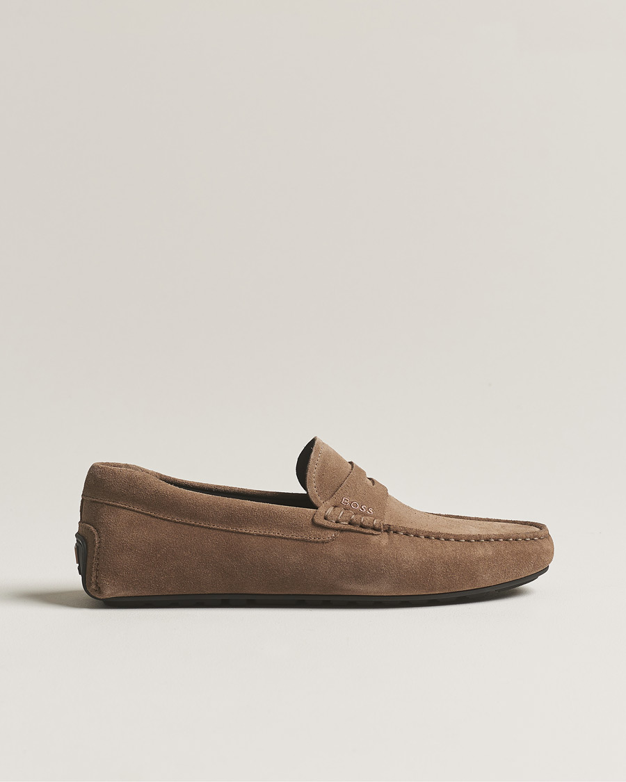 Herr | BOSS BLACK Noel Car Shoe Suede Medium Beige | BOSS BLACK | Noel Car Shoe Suede Medium Beige