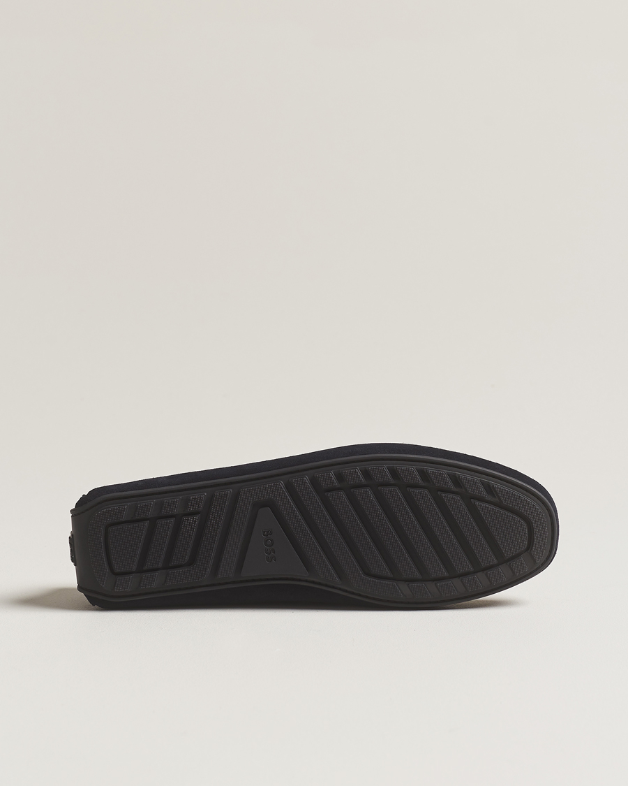 Herr | BOSS BLACK Noel Car Shoe Suede Dark Blue | BOSS BLACK | Noel Car Shoe Suede Dark Blue