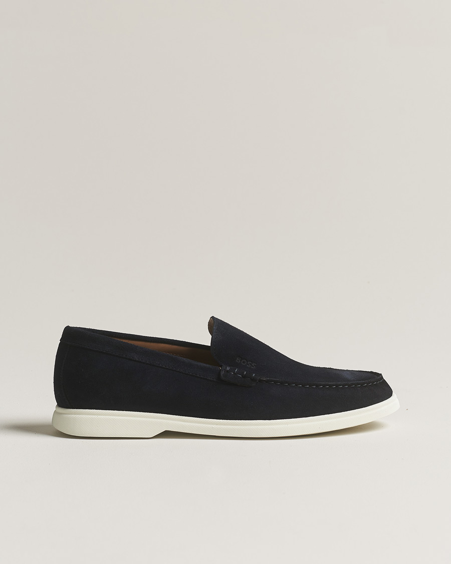 Herr | BOSS BLACK Sienne Suede Loafer Dark Blue | BOSS BLACK | Sienne Suede Loafer Dark Blue