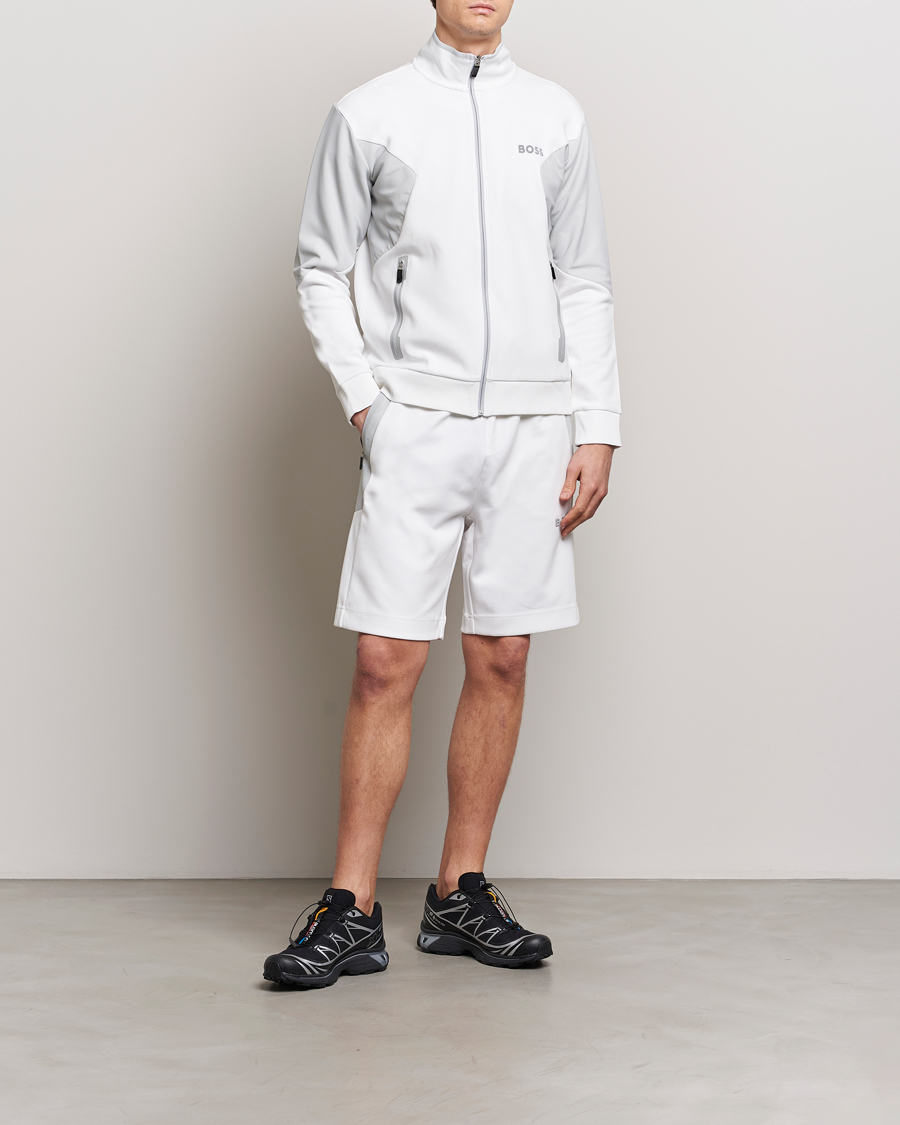 Herr | Tröjor | BOSS GREEN | Skaz Full Zip Hoodie White