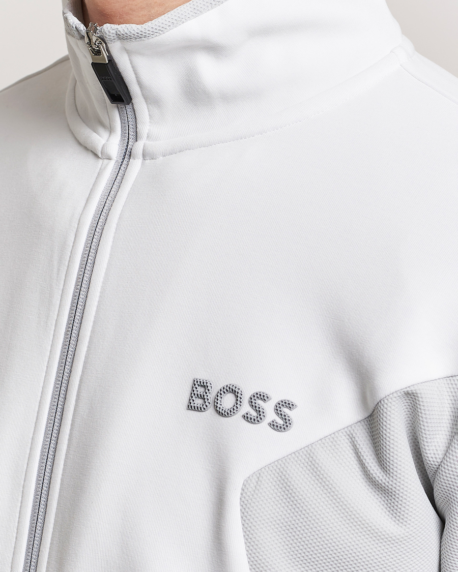 Herr | Tröjor | BOSS GREEN | Skaz Full Zip Hoodie White