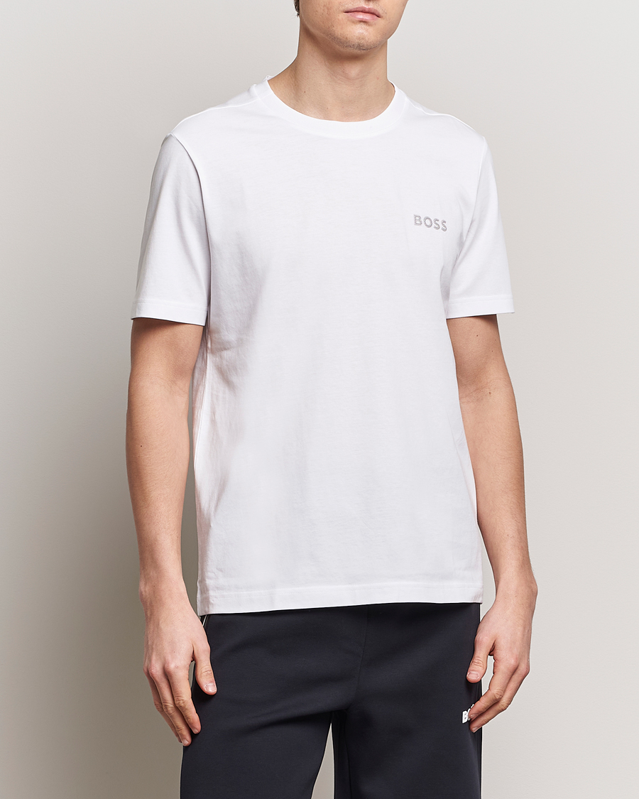 Herr | Vita t-shirts | BOSS GREEN | Crew Neck T-Shirt White