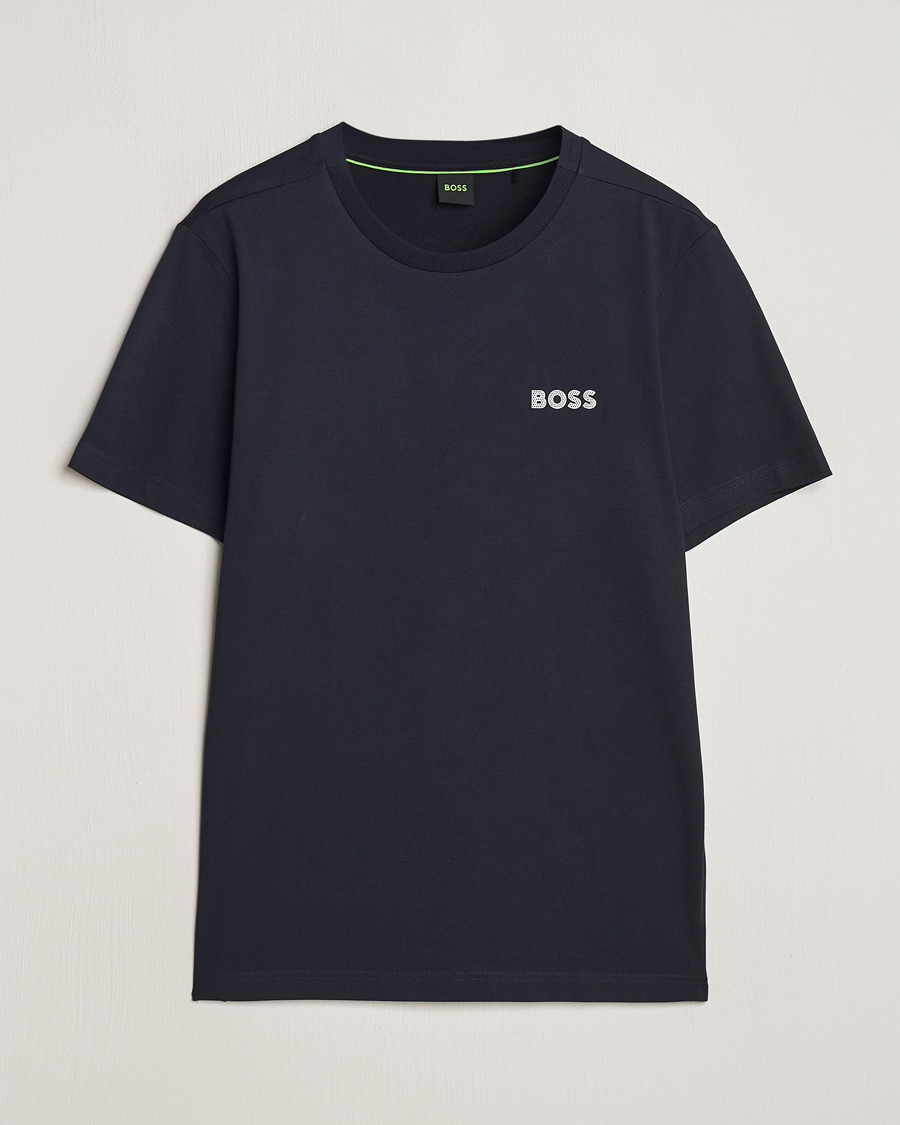 Herr | T-Shirts | BOSS GREEN | Crew Neck T-Shirt Dark Blue
