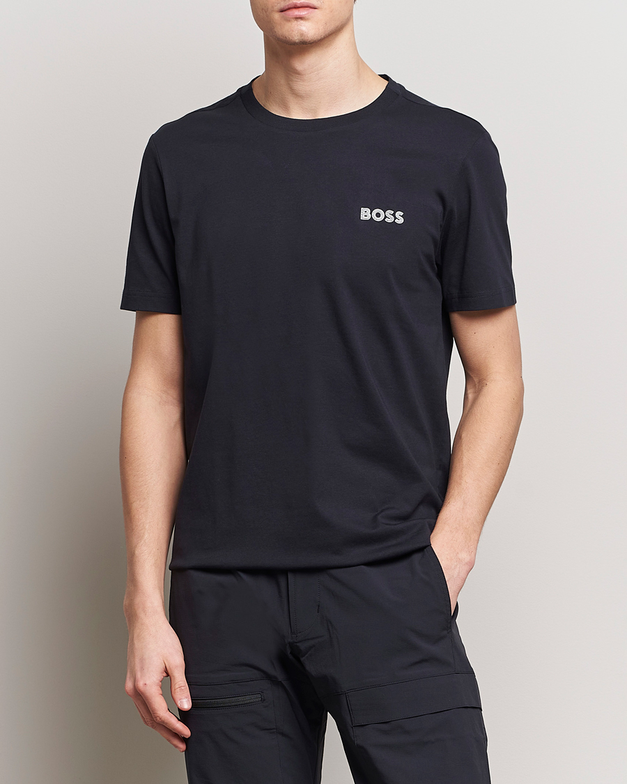 Herr | T-Shirts | BOSS GREEN | Crew Neck T-Shirt Dark Blue
