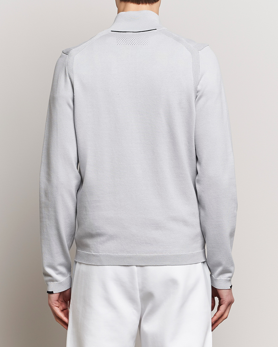 Herr | Tröjor | BOSS GREEN | Ever Knitted Half Zip Light Grey