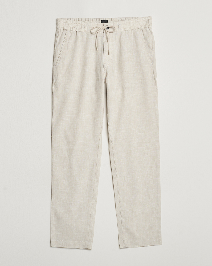 Herr | Byxor | BOSS ORANGE | Sanderson Linen Pants Light Beige