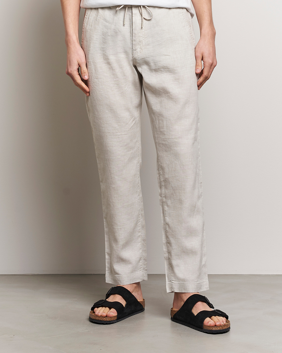 Herr | Senast inkommet | BOSS ORANGE | Sanderson Linen Pants Light Beige