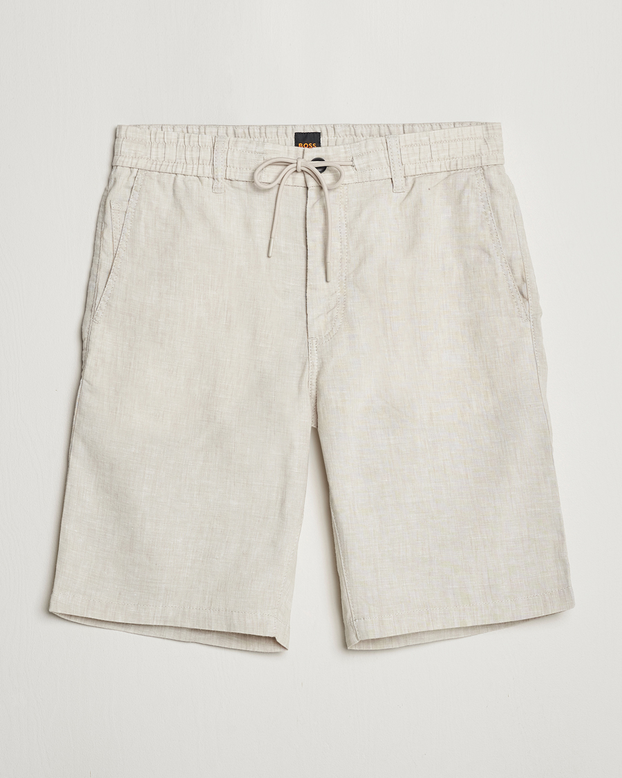 Herr | Shorts | BOSS ORANGE | Tapered Chino Drawstring Shorts Light Beige
