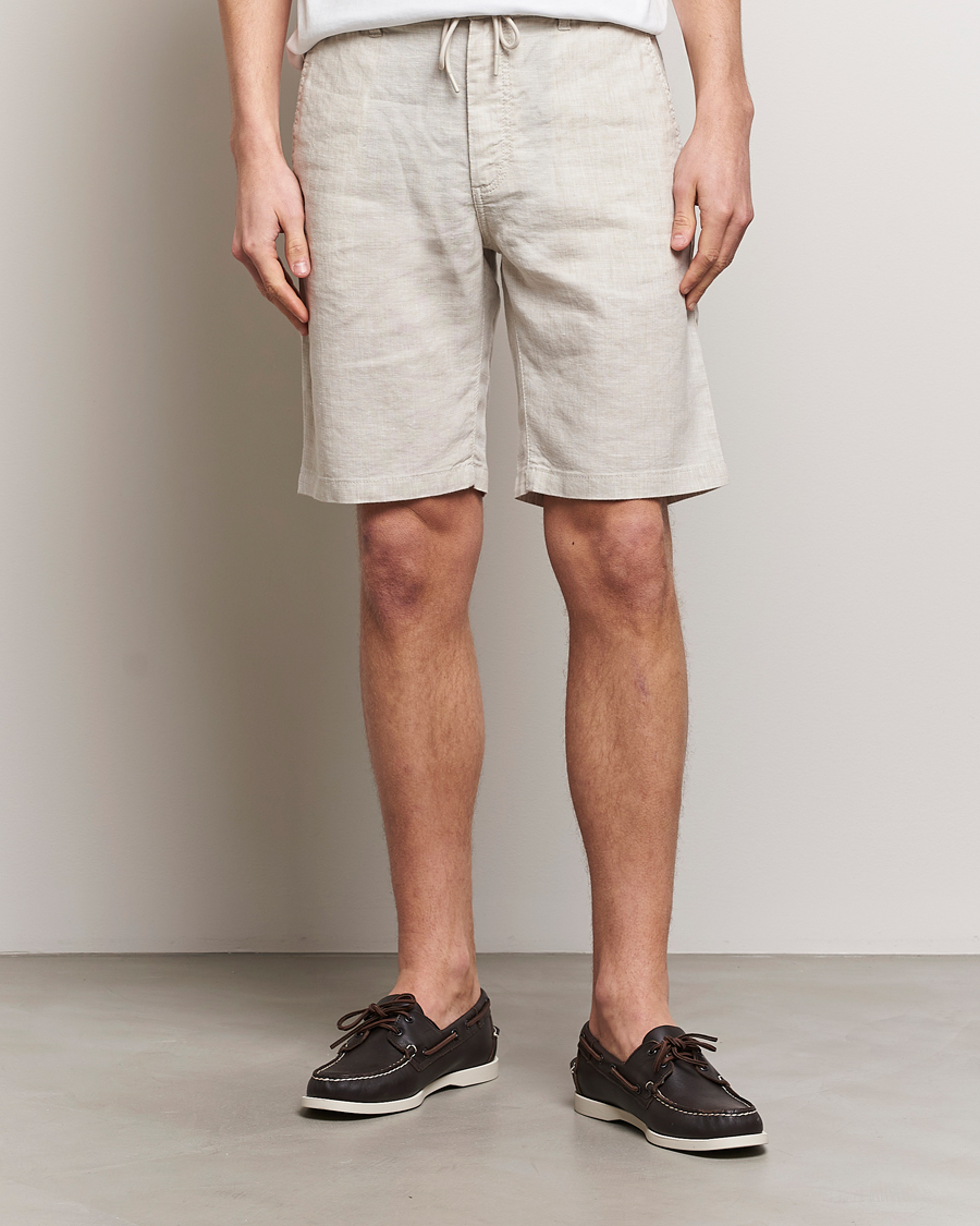 Herr | Kläder | BOSS ORANGE | Tapered Chino Drawstring Shorts Light Beige