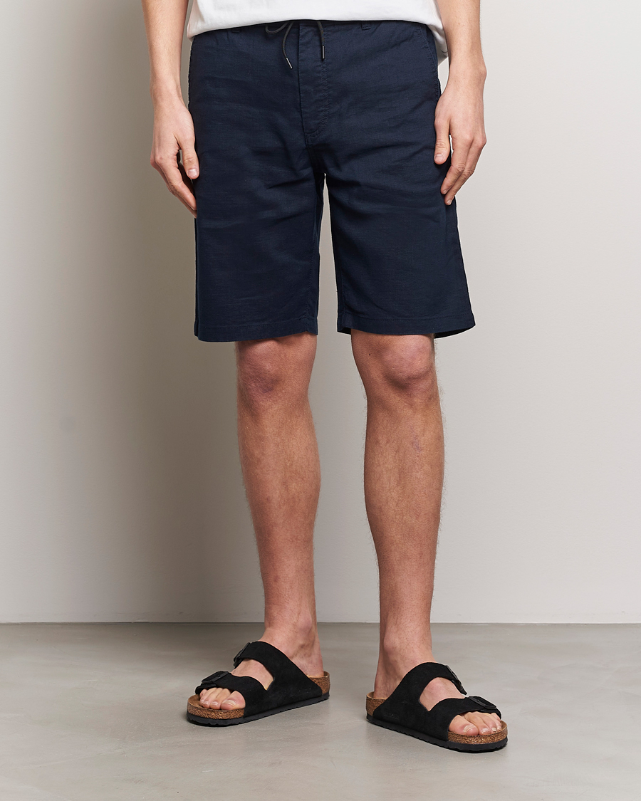 Herr | Senast inkommet | BOSS ORANGE | Tapered Chino Drawstring Shorts Dark Blue