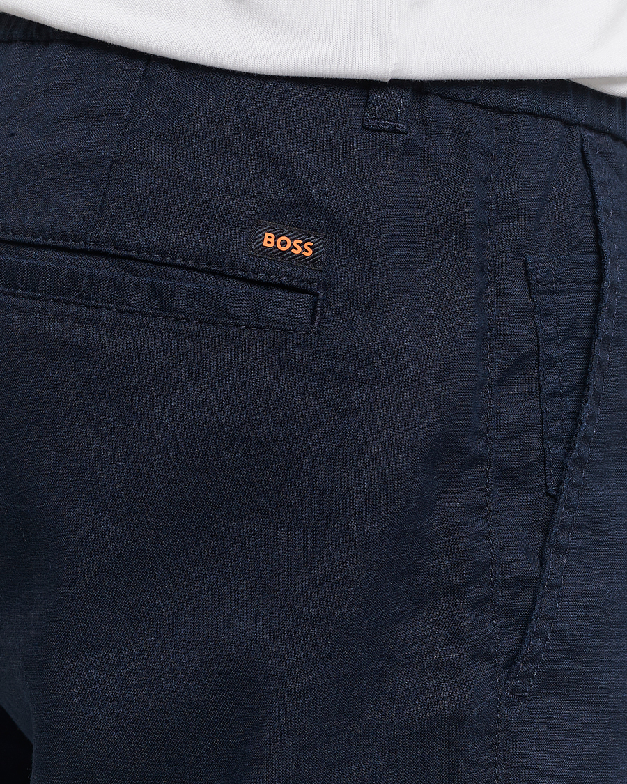 Herr | Shorts | BOSS ORANGE | Tapered Chino Drawstring Shorts Dark Blue
