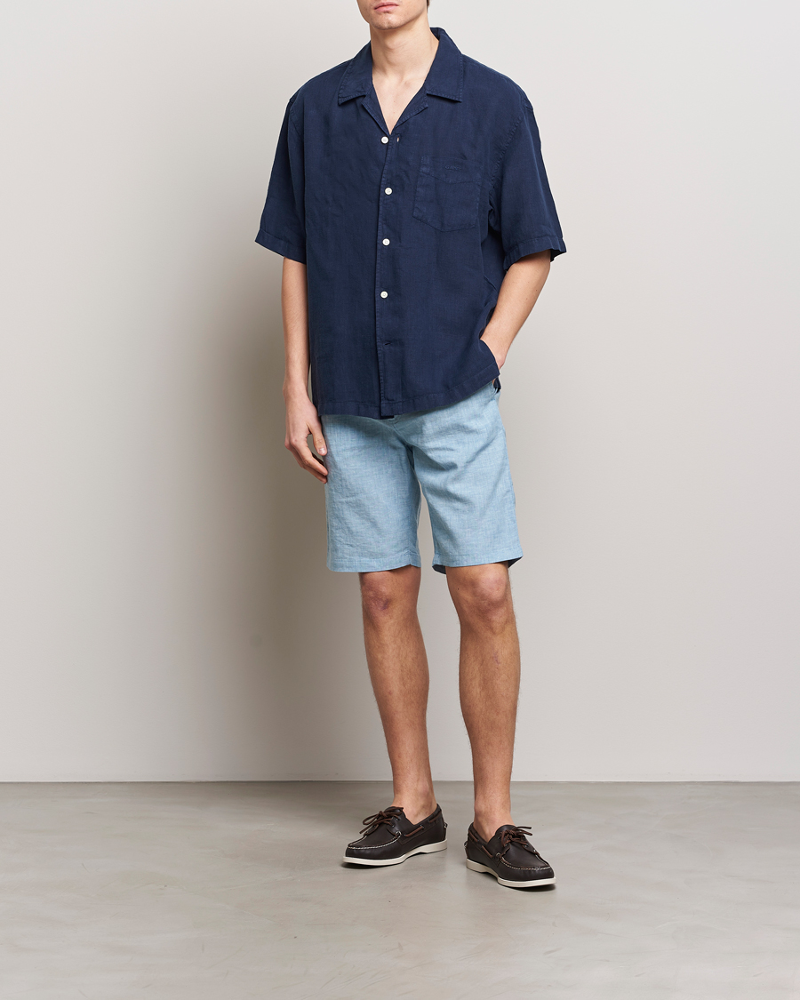 Herr | Shorts | BOSS ORANGE | Tapered Chino Drawstring Shorts Open Blue