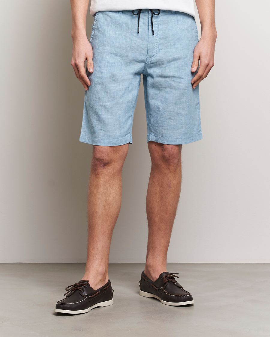 Herr | Shorts | BOSS ORANGE | Tapered Chino Drawstring Shorts Open Blue