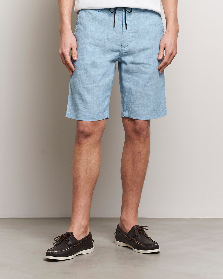 Herr | BOSS ORANGE | BOSS ORANGE | Tapered Chino Drawstring Shorts Open Blue