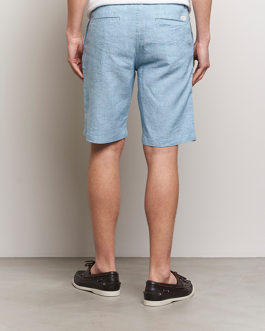 Herr | Shorts | BOSS ORANGE | Tapered Chino Drawstring Shorts Open Blue