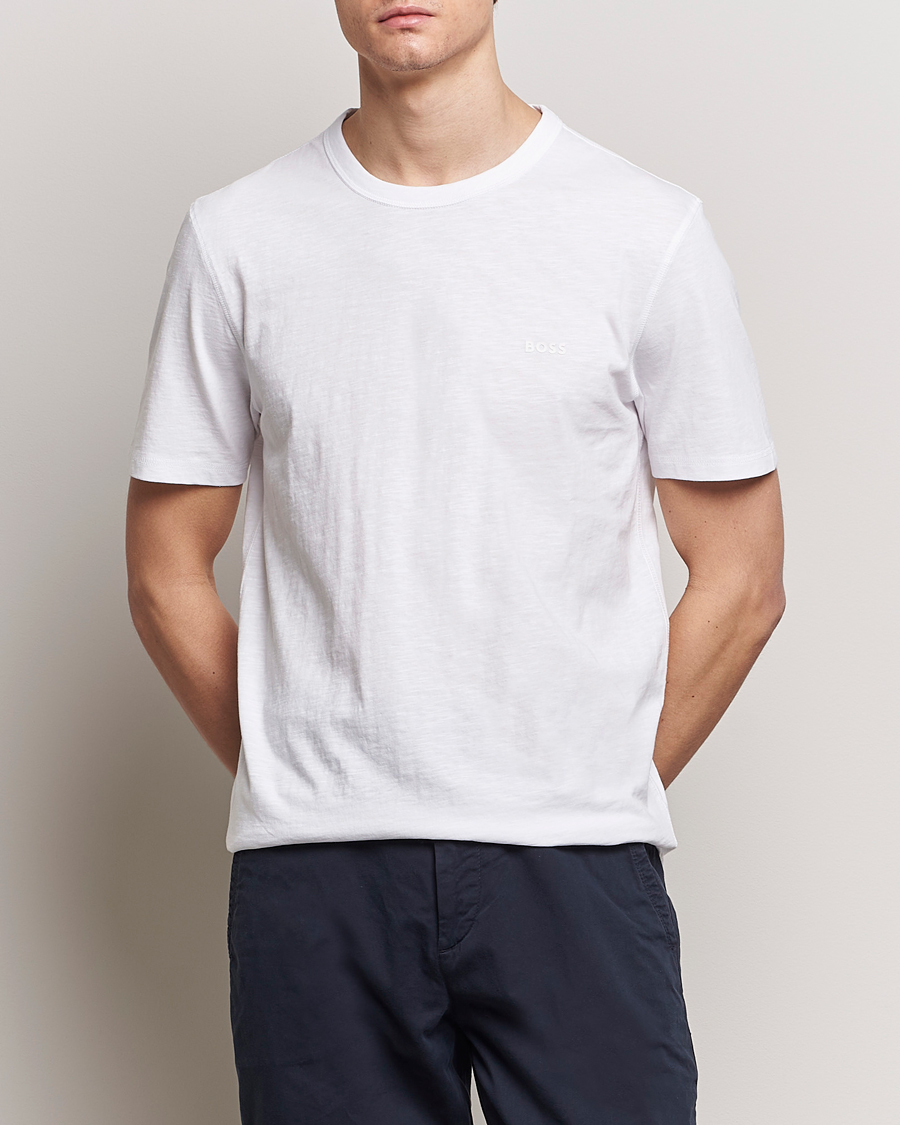 Herr | Kortärmade t-shirts | BOSS ORANGE | Tegood Crew Neck T-Shirt White