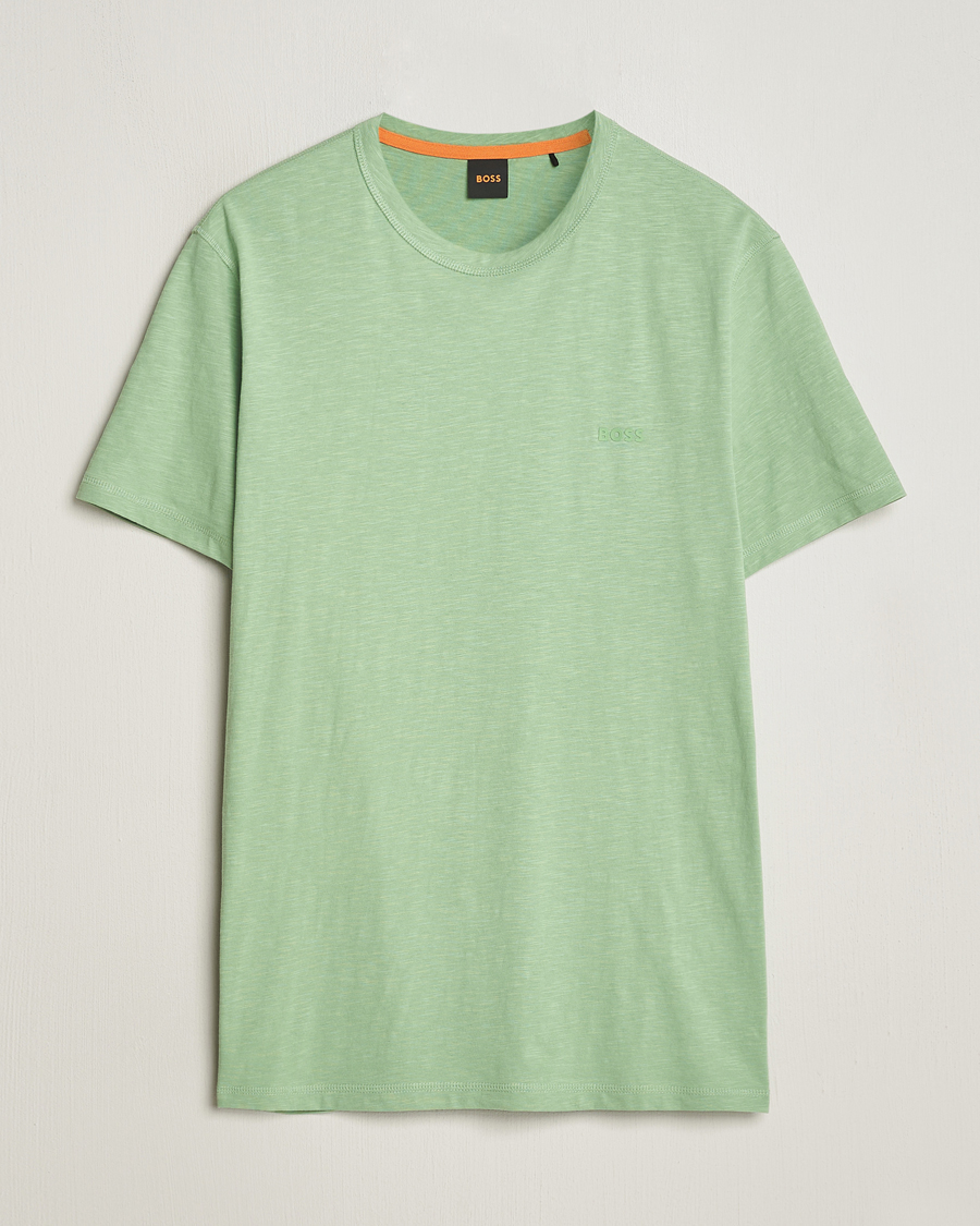 Herr | T-Shirts | BOSS ORANGE | Tegood Crew Neck T-Shirt Open Green
