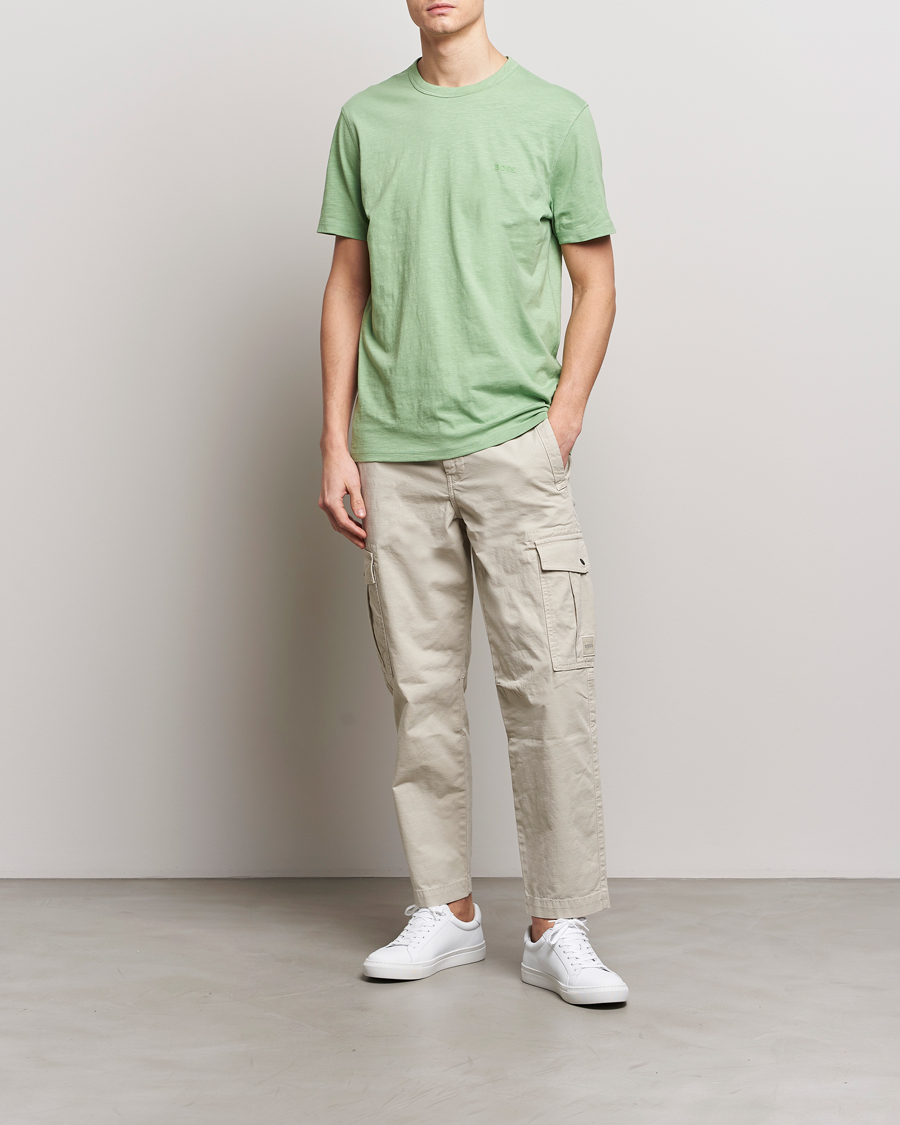 Herr | T-Shirts | BOSS ORANGE | Tegood Crew Neck T-Shirt Open Green