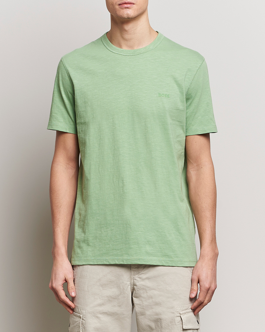 Men | BOSS ORANGE | BOSS ORANGE | Tegood Crew Neck T-Shirt Open Green