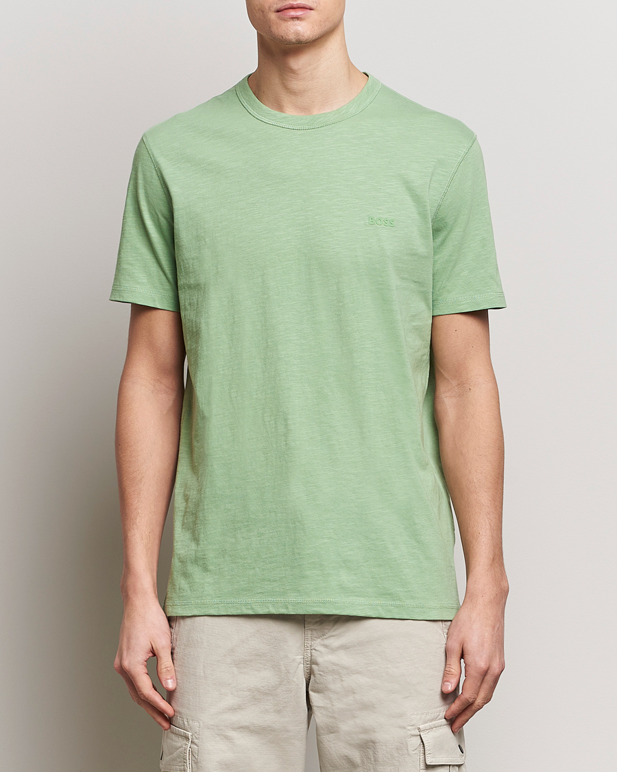 Herr | BOSS | BOSS ORANGE | Tegood Crew Neck T-Shirt Open Green