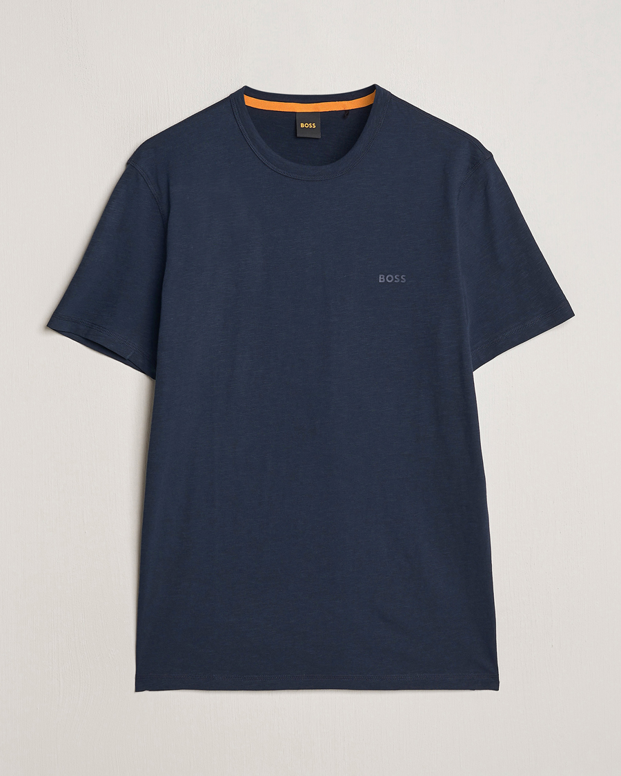 Herr | T-Shirts | BOSS ORANGE | Tegood Crew Neck T-Shirt Dark Blue