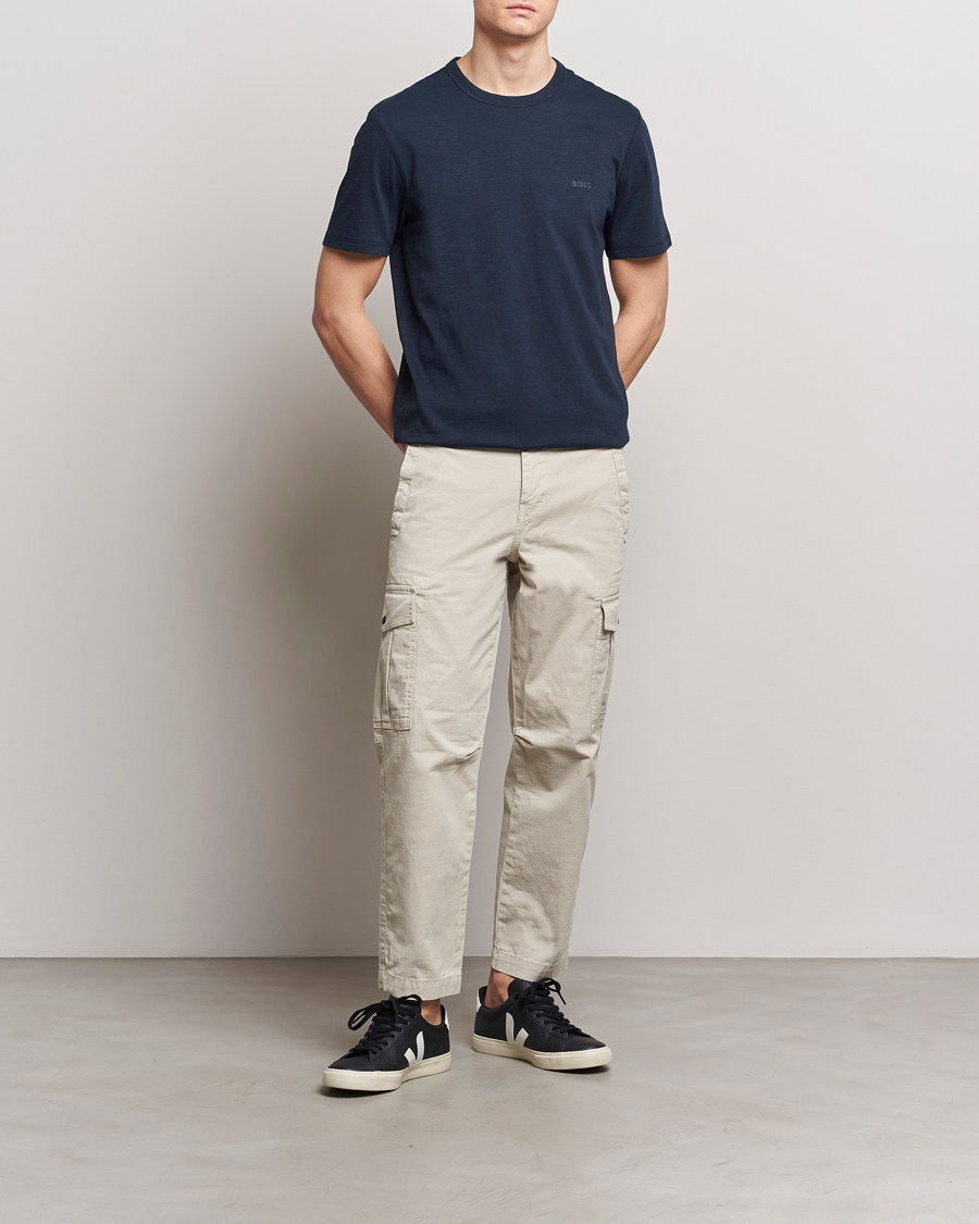 Herr | T-Shirts | BOSS ORANGE | Tegood Crew Neck T-Shirt Dark Blue