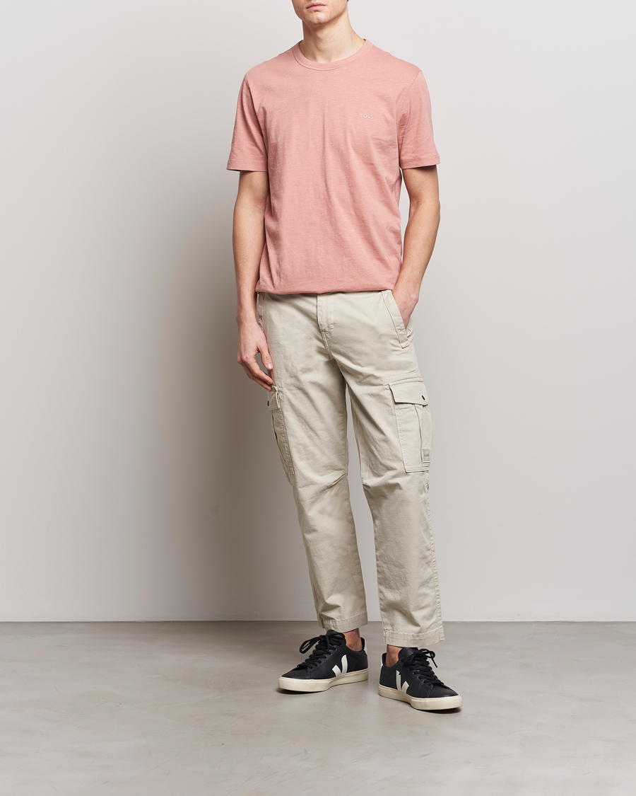 Herr | T-Shirts | BOSS ORANGE | Tegood Crew Neck T-Shirt Open Pink